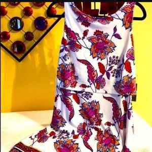 Vince Camuto Floral Dress - White and Purple